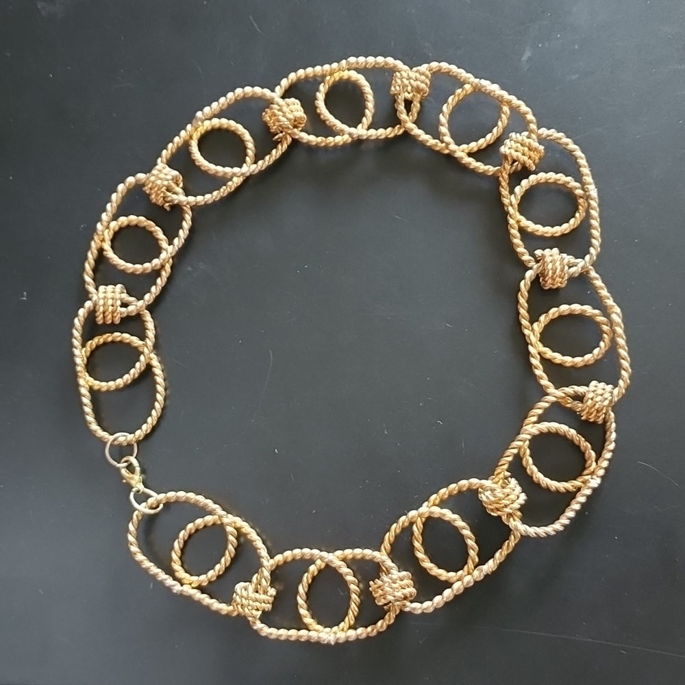 Copper metal chain Necklace